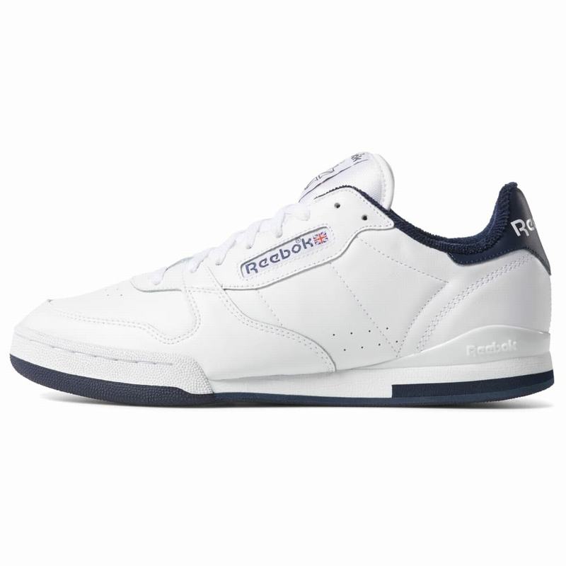 Tenisi Reebok Phase 1 Barbati Albi/Bleumarin Romania RV9993TA
